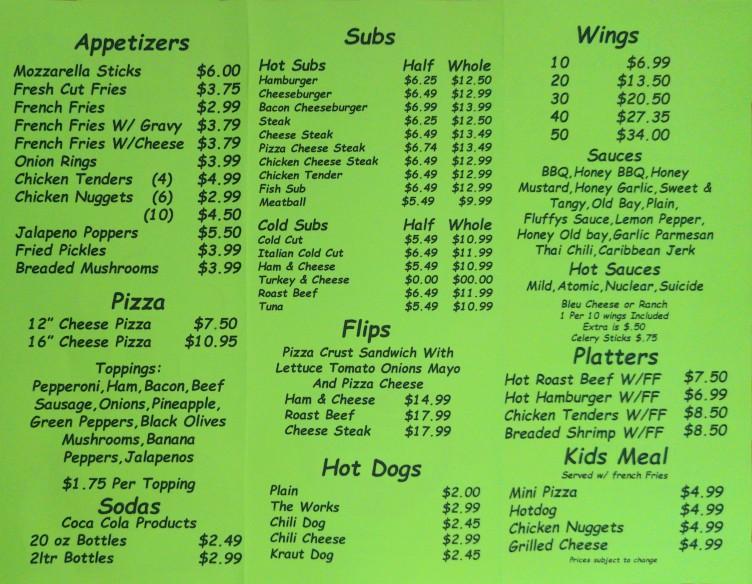 Chubby's Pizza, Wings & More Menu image 3